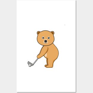 Bear and Golf Posters and Art